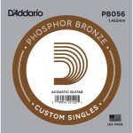 D'addario pb056, . 056 - corde au détail phosphore bronze guitare acoustique D'addario pb056, . 056 - corde au détail phosphore bronze guitare acoustique