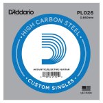D'addario pl026, . 026 - corde au d�tail acier pur guitare