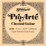 D'addario pro - arte j4301, light, premire corde - corde au dtail nylon guitare classique