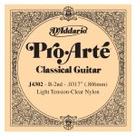 D'addario pro - arte j4302, light, deuxi�me corde - corde au d�tail nylon guitare classique