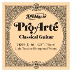 D'addario pro - arte j4304, light, quatrime corde - corde au dtail nylon guitare classique