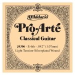 D'addario pro - arte j4306, light, sixime corde - corde au dtail nylon guitare classique