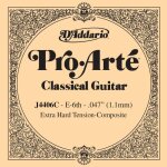 D'addario pro - arte j4406c, extra hard, sixime corde - corde au dtail composite - guitare classique ...