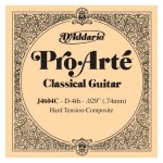 D'addario pro - arte j4604c, hard, quatrime corde - corde au dtail nylon guitare classique
