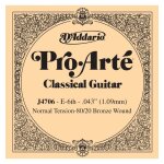 D'addario pro - arte j4706, normal, sixime corde - corde au dtail bronze 80 / 20 et nylon guitare classique ...