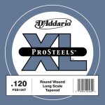 D'addario psb120t prosteels, diapason long, . 120, sans surfilage - corde au dtail guitare basse