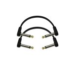 D'addario pw - fprr - 204 - 2 c�bles patch plats, angle droit 10 cm