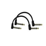 D'addario pw - fprr - 204os - 2 cbles patch plats, angle droit dcal 10 cm