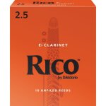D'addario rba1025 - anches - clarinette mi b�mol, force 2. 5, bo�te de 10