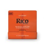 D'addario rca0130 - b25 - anches clarinette si bmol rico, force 3, 25 anches