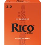 D'addario rca1025 - anches clarinette sib, force 2. 5, bote de 10