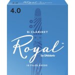 D'addario rcb1040 - anches clarinette si bmol, force 4. 0, bote de 10