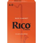 D'addario rea1040 - anches clarinette basse, force 4, bote de 10