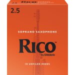 D'addario ria1025 - anches saxophone soprano, force 2. 5, bote de 10