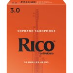 D'addario ria1030 - anches saxophone soprano, force 3. 0, bote de 10