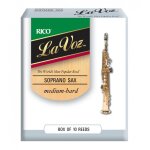 D'addario ric10mh - anches la voz saxophone soprano, force medium - hard, bote de 10