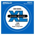 D'addario xb105sl, corde extra - longue, . 105 - corde au dtail nickel guitare basse