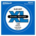 D'addario xb120t, diapason long, . 120, sans surfilage - corde au dtail filet nickel guitare basse
