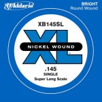 D'addario xb145, corde extra - longue, . 145 - corde au d�tail filet nickel guitare basse