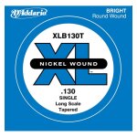 D'addario xlb130t, corde longue, . 130, sans surfilage - corde au dtail filet nickel guitare basse