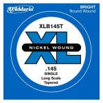 D'addario xlb145t, diapason long, . 145, sans surfilage - corde au dtail filet nickel guitare basse