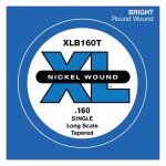 D'addario xlb160t, diapason long, . 160, sans surfilage - corde au dtail filet nickel guitare basse