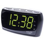 Horloge num�rique am - fm, grand �cran led, contr�le de la luminosit�, , noir, adler, ad1121