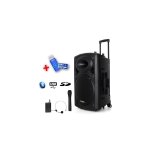 Public adress mobile mp3 700w + 2 mic port12vhf - bt + cl� usb 32g