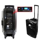 Public adress mobile mp3 800w + 2 mic port15vhf - bt