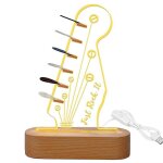Affichage de médiator de guitare, support de rangement de médiator lumineux, pour acoustique electrique ... Affichage de médiator de guitare, support de rangement de médiator lumineux, pour acoustique electrique ...