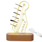 Affichage de m�diator de guitare, support de rangement de m�diator lumineux, pour acoustique electrique ...