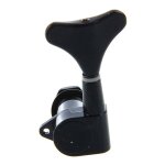 Ages 2 paires de chevilles de rglage de cordes noires ttes de machine pour basse electrique 2l + 2r ...