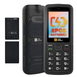 Agm m9 4g tlphone portable senior dbloqu, 2. 4inch, 48mb ram + 128mb noir