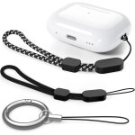 Airpods pro 2 lanyard strap durable anti - lost safety strap for airpods pro 2nd generation (black + ...