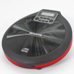 Aiwa pcd - 810rd rouge noir lecteur cd / cd - r / mp3 portable, avec couteurs et housse, esp, lecteur ...