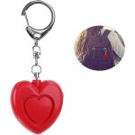 Alarme d'urgence personnelle en forme de c?ur avec alarme led portable lumineuse