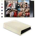 Album photo de 10 x 15 cm a 200 pochettes pay pour cadeaux de mariage, livre de souvenirs en cuir pour ...