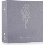 Album photo 10x15 600 pochette, grand format lin tissu album pour horizontal vertical photos bleu