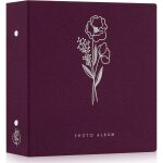 Album photo 10x15 600 pochette, grand format lin tissu album pour horizontal vertical photos bleu