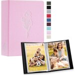 Album photo 10x15 600 pochette, grand format lin tissu album pour horizontal vertical photos bleu