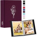 Album photo 10x15 600 pochette, grand format lin tissu album pour horizontal vertical photos bleu