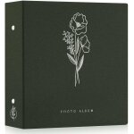 Album photo 10x15 600 pochette, grand format lin tissu album pour horizontal vertical photos bleu