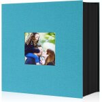 Album photo de 15 x 10 cm en lin a 600 pochettes pour photo format pay et portrait bleu sarcelle 10 x ...