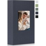 Album photo 300 pochettes 10x15 cm en toile avec fenêtre ¿ grand livre photo de souvenirs ¿ blanc Album photo 300 pochettes 10x15 cm en toile avec fenêtre ¿ grand livre photo de souvenirs ¿ blanc