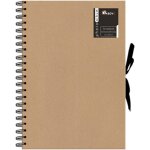 Album photo a4 avec ruban kraft  fermeture  spirales pour albums photos, 40 feuilles, 21 cm x 29, 7 ...