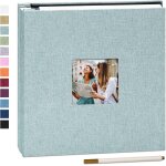 Album photo adhsif 40 pages couverture en lin scrapbook 28 x 27 cm album diy surdimensionn prservation ...