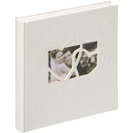 Album photo blanc 28 x 30, 5 cm couverture en lin avec dcoupe de couverture, album de mariage sweet ...