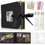 Album photo a personnaliser soi - même - 80 pages noires - a coller - pour bébé, famille, anniversaire, ... Album photo a personnaliser soi - même - 80 pages noires - a coller - pour bébé, famille, anniversaire, ...