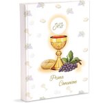 Album photo, première communion, 23 x 30 cm, 56 pages blanches et 4 pages personnalisables, en carton ... Album photo, première communion, 23 x 30 cm, 56 pages blanches et 4 pages personnalisables, en carton ...