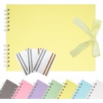 Album de scrapbook 21, 5 x 15 cm avec ruban, album photo en papier cratif pour mariage et anniversaire, ...